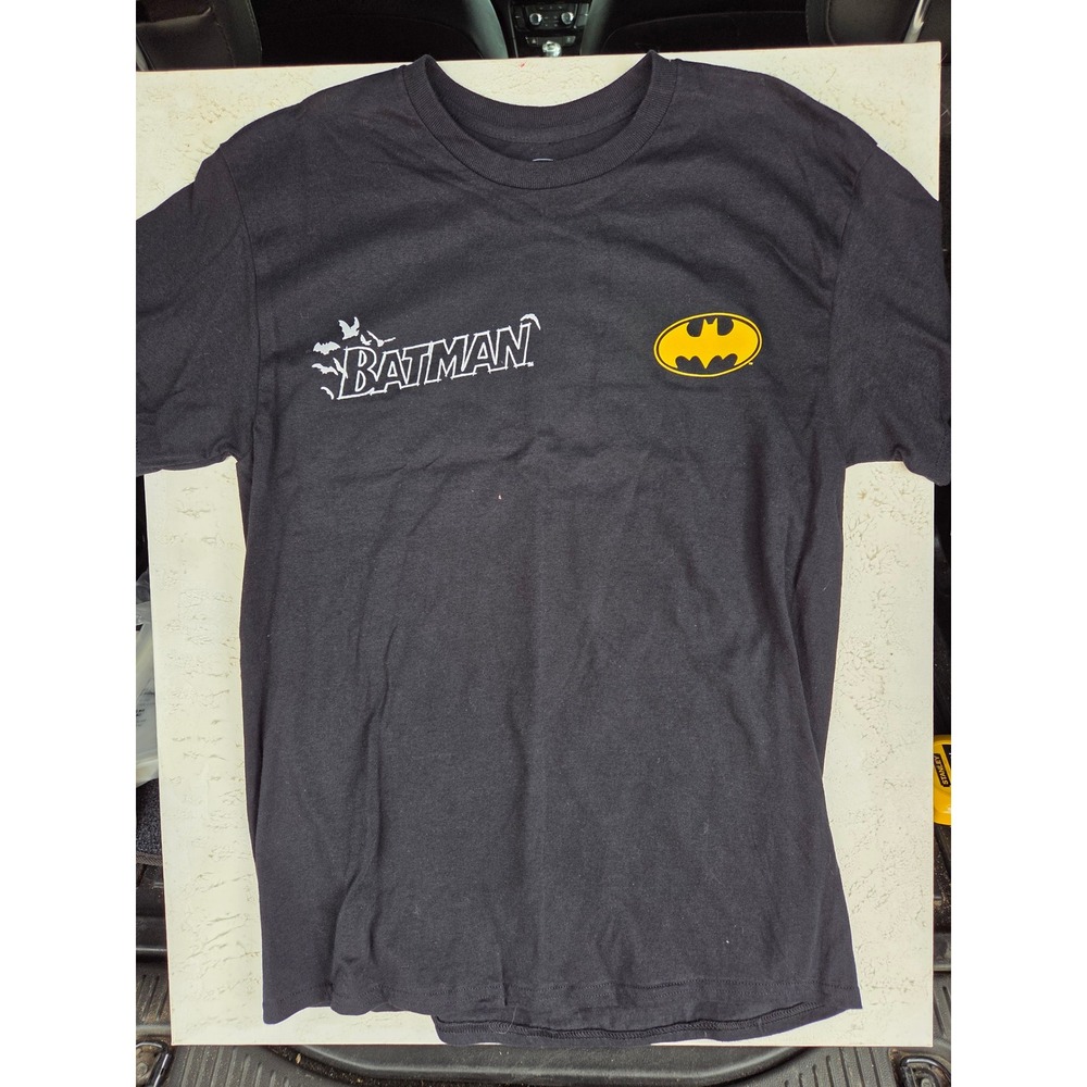 Batman Robin Comic Book Cover Graphic T-Shirt Mens Medium Black DC Comics Tee